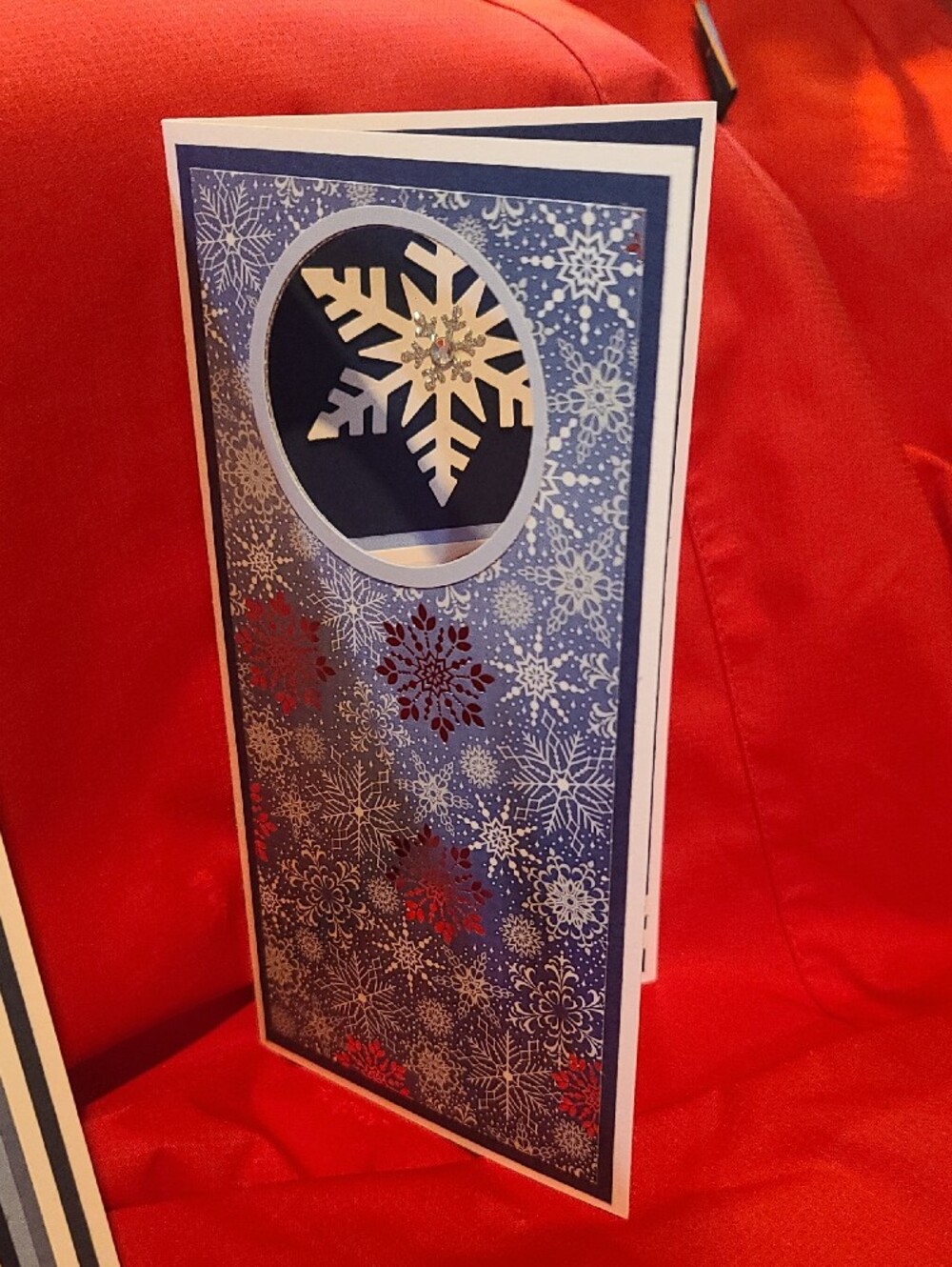 Festive Blue Snowflake Holiday Cards - 13 Pack of Asst Designs NWT - Picture 10 of 10